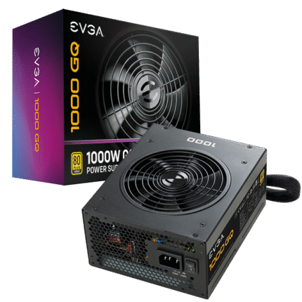 EVGA 1000 GQ, 80+ GOLD 1000W, Semi Modular, EVGA ECO Mode, 5 Year Warranty
