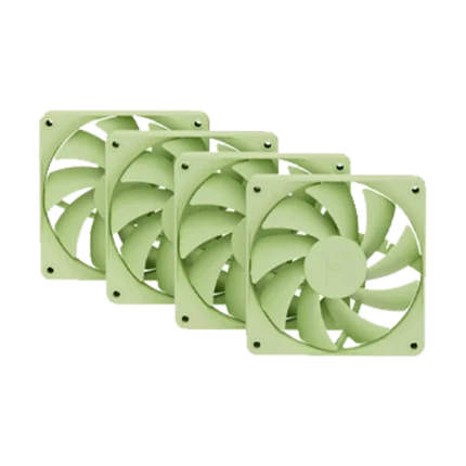 Hyte FA12 Luxury High-Airflow Cabinet Fans 4 Packs Matcha Milk  