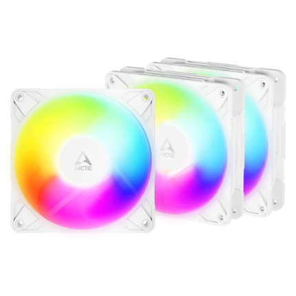 Arctic P12 Pro Reverse A-RGB White Case Fan- 3 Pack