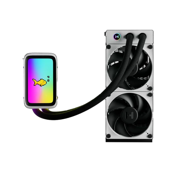 HYTE THICC Q60 240mm LCD AIO CPU Liquid Cooler?- Black-White