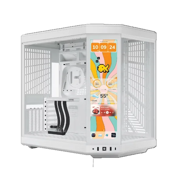 HYTE Y70 Touch Infinite Dual Chamber (ATX) Mid-Tower Case - White
