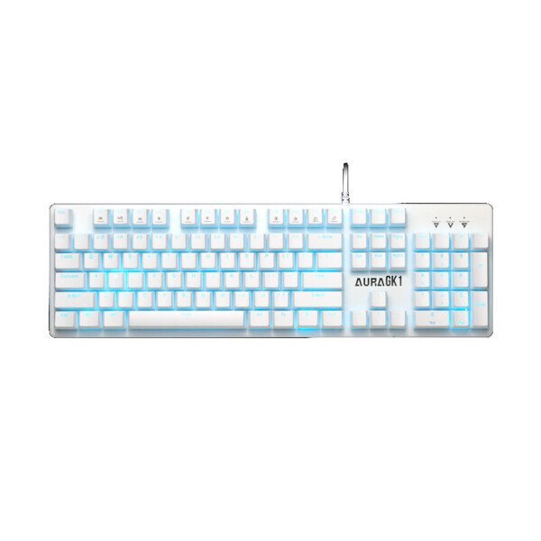 Gamdias AURA GK1 WH Multicolor Gaming Keyboard White
