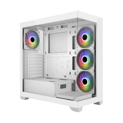 FSP M340-WA ARGB White ATX Mid Tower Gaming PC Cabinet