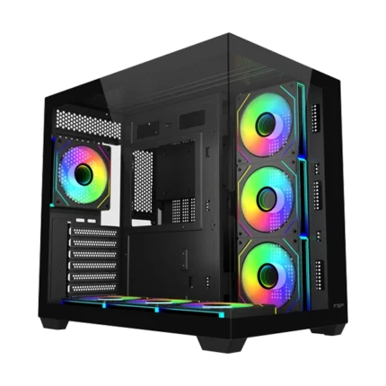 FSP M341 ARGB Black ATX Dual Chamber Gaming PC Cabinet