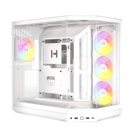 Hyte Y50 RGB Essential Aesthetic Snow White Gaming PC Cabinet